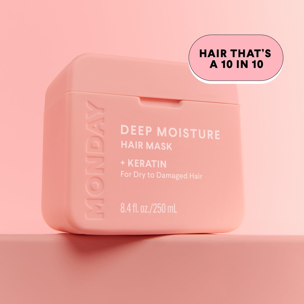 MONDAY HAIRCARE Deep Moisture Hair Mask with Keratin, Argan Oil, Shea Butter & Coconut Oil for Dry to Damaged Hair – 250 mL - görsel 15