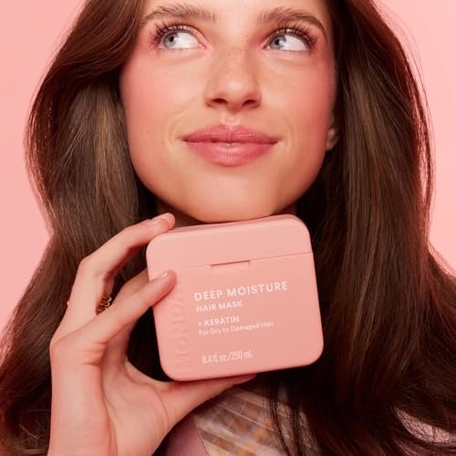 MONDAY HAIRCARE Deep Moisture Hair Mask with Keratin, Argan Oil, Shea Butter & Coconut Oil for Dry to Damaged Hair, 250 mL (Dual Pack) Avelisse