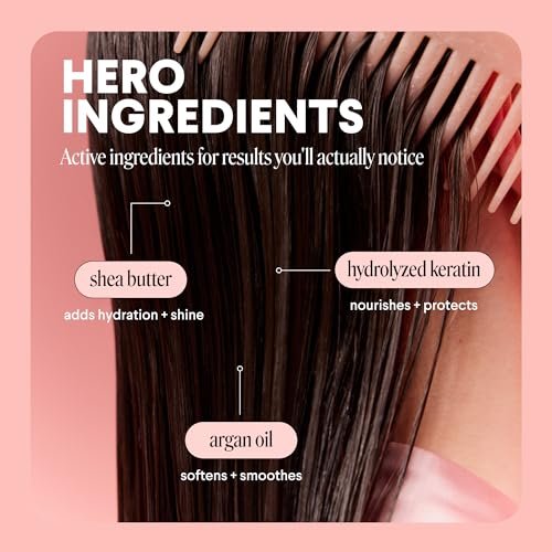 MONDAY HAIRCARE Deep Moisture Hair Mask with Keratin, Argan Oil, Shea Butter & Coconut Oil for Dry to Damaged Hair – 250 mL - görsel 8