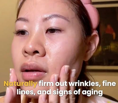 Korean Bio Collagen Face Mask - Deep Hydrating Pore Reducing Mask for Glass Glowy Skin | 4 Count