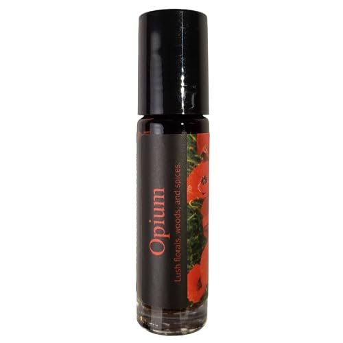 Shadow Scents Opium Perfume for Women - Sensual Oriental Roll-on Perfume Oil with Woods, Spices & Florals (0.33 Fl Oz) Avelisse