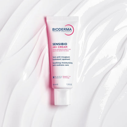 Bioderma Sensibio AR+ Cream - Facial Redness Relief Lotion for Sensitive Skin, Soothing & Moisturizing Care, 1.3 Fl Oz