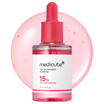 Medicube TXA+Niacinamide 15% Glow Facial Serum for After Spot Care | All-in-One Daily Korean Skincare | Uneven Skin Tone, Texture, and Hydration Care | High-Potency Tranexamic Acid 5% | 1.01 fl.oz Avelisse