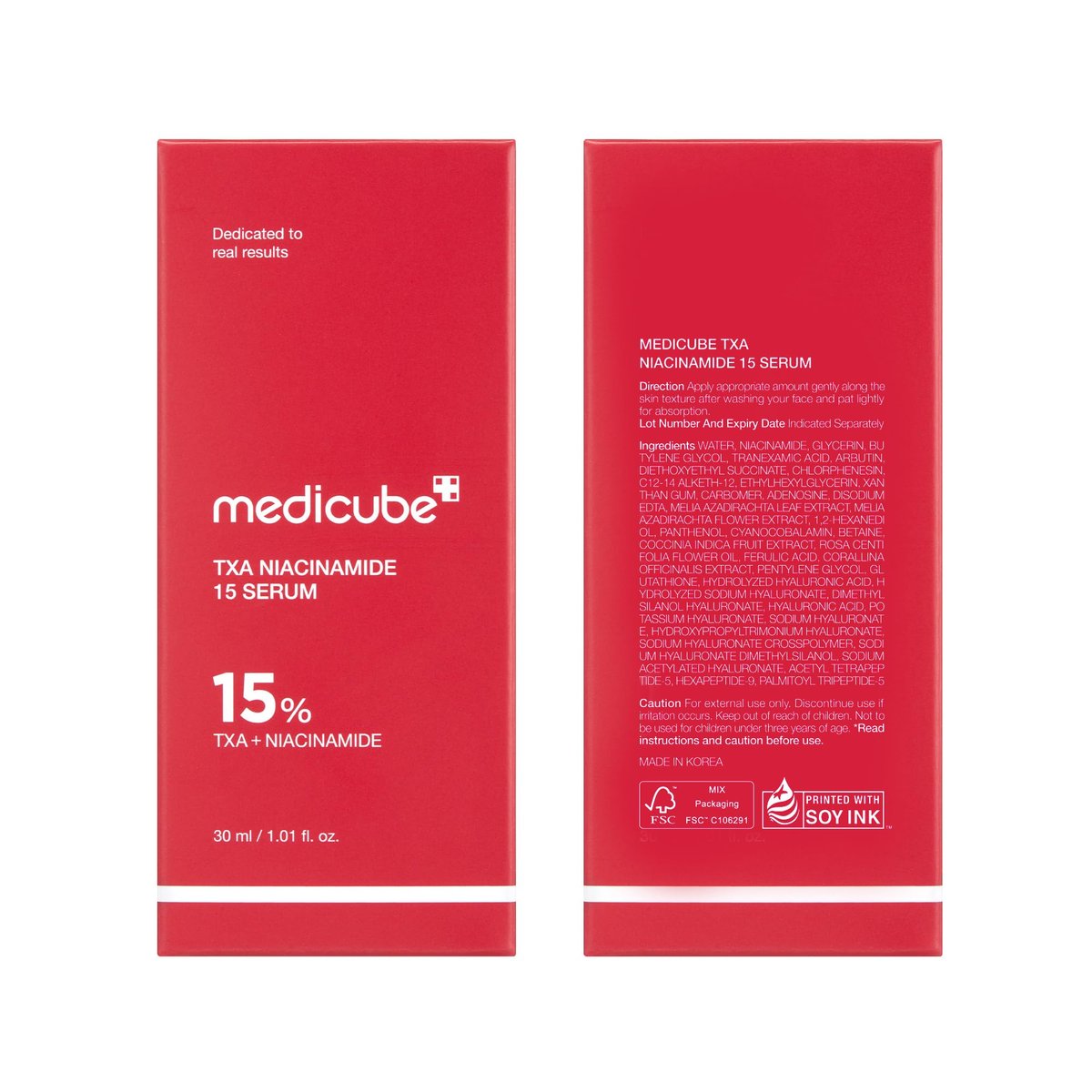 Medicube TXA+Niacinamide 15% Glow Facial Serum for After Spot Care | All-in-One Daily Korean Skincare | Uneven Skin Tone, Texture, and Hydration Care | High-Potency Tranexamic Acid 5% | 1.01 fl.oz Avelisse