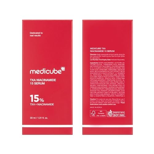 Medicube TXA+Niacinamide 15% Glow Facial Serum for After Spot Care | All-in-One Daily Korean Skincare | Uneven Skin Tone, Texture, and Hydration Care | High-Potency Tranexamic Acid 5% | 1.01 fl.oz Avelisse