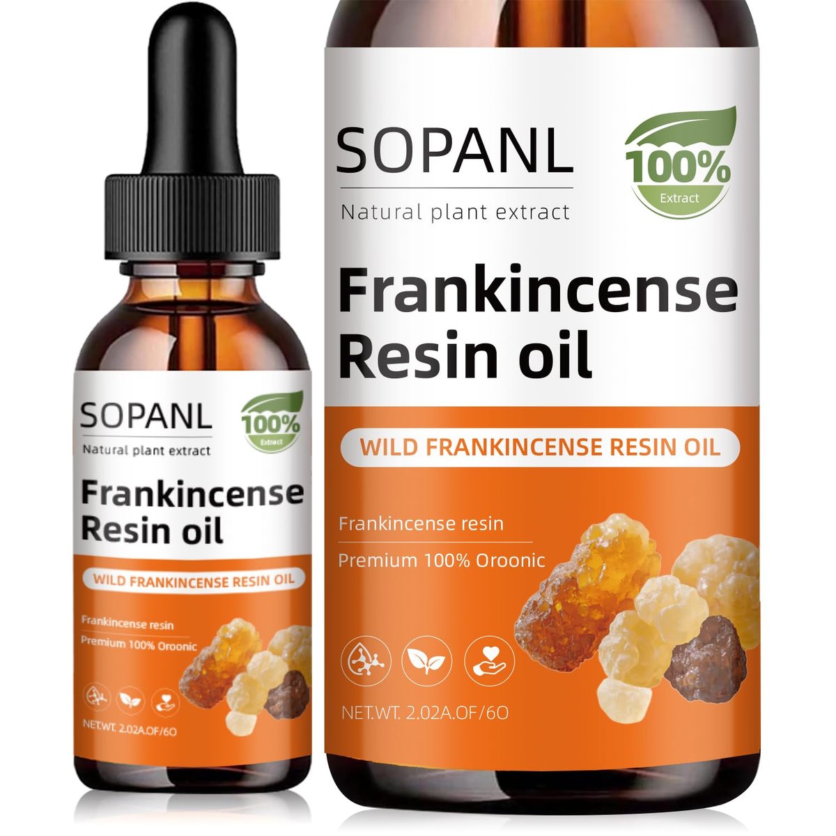 Organic Frankincense Resin Oil for Face - Reduces Fine Lines & Wrinkles, Soothes Irritated Skin, Deep Hydration for All Skin Types, Daily Skincare, 2 Fl Oz Avelisse