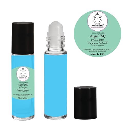 ZEKA PARFUMERIE Angel for Men Inspired Fragrance Body Oil – Travel Size Roll-On (0.33 fl oz) - görsel 6