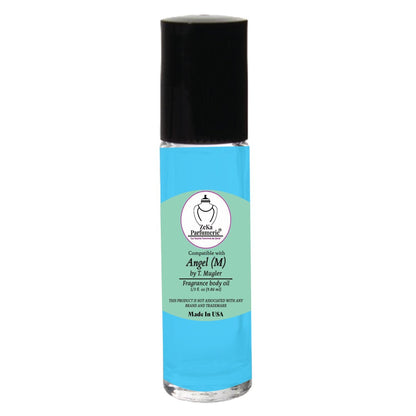 ZEKA PARFUMERIE Angel for Men Inspired Fragrance Body Oil – Travel Size Roll-On (0.33 fl oz)