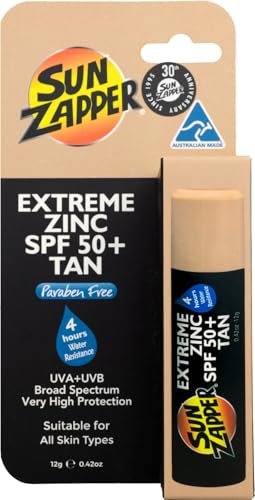Sun Zapper Zinc Stick SPF 50 - Mineral Sunblock Stick for Face (Medium Skin Tone) - 3.38 oz - görsel 2