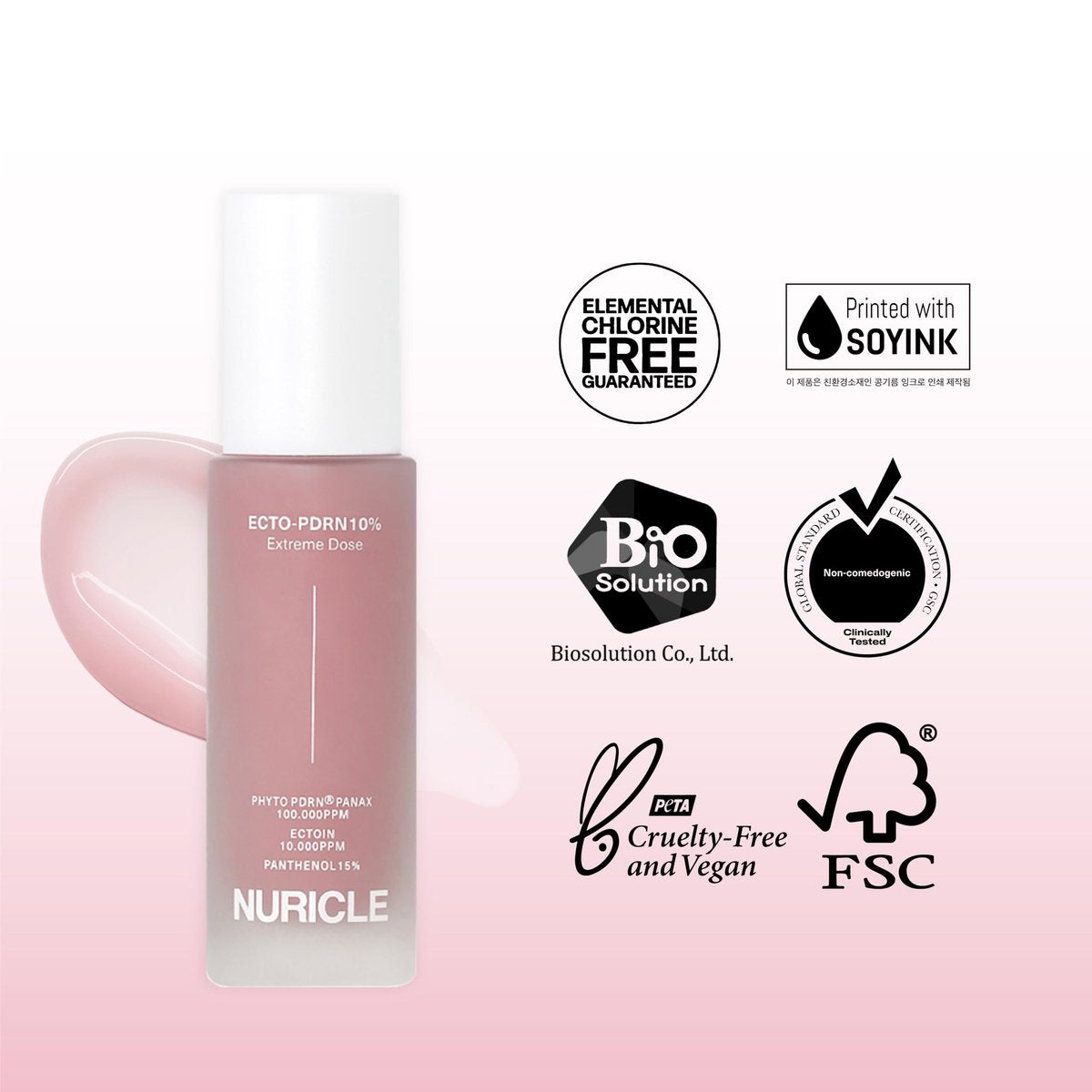NURICLE ECTO-PDRN 10% Extreme Dose 30ml – Texture: Lightweight serum – Image 9