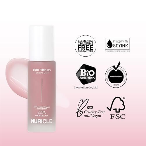 NURICLE ECTO-PDRN 10% Extreme Dose 30ml – Packaging: Airless pump bottle to preserve formula freshness – Image 10