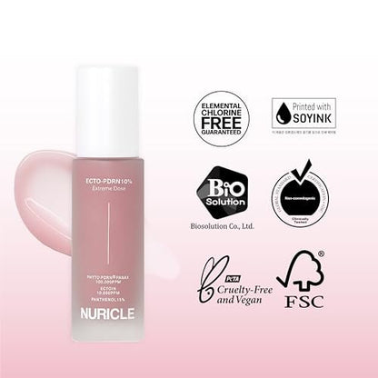 NURICLE ECTO-PDRN 10% Extreme Dose 30ml – Packaging: Airless pump bottle to preserve formula freshness – Image 10