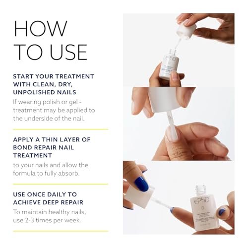 ePhD Bond Repair Nail Treatment – Strengthen, Restore & Rebuild Brittle Nails from Within – Clear Formula for Damaged or Post-Gel Nails, Use Alone or as Polish Base - görsel 14