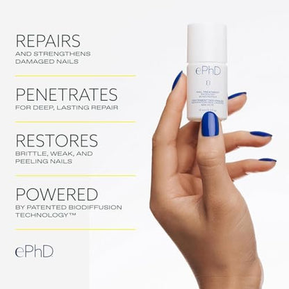 ePhD Bond Repair Nail Treatment – Strengthen, Restore & Rebuild Brittle Nails from Within – Clear Formula for Damaged or Post-Gel Nails, Use Alone or as Polish Base