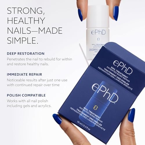 ePhD Bond Repair Nail Treatment – Strengthen, Restore & Rebuild Brittle Nails from Within – Clear Formula for Damaged or Post-Gel Nails, Use Alone or as Polish Base - görsel 12