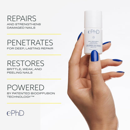 ePhD Bond Repair Nail Treatment – Strengthen, Restore & Rebuild Brittle Nails from Within – Clear Formula for Damaged or Post-Gel Nails, Use Alone or as Polish Base