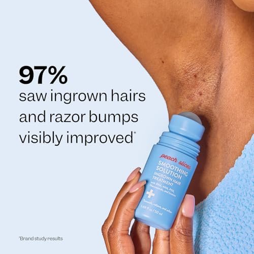 Peach Slices Smoothing Solution Ingrown Hair Treatment - 1.69 oz - BHA, AHA, PHA, Niacinamide, Licorice - Vegan & Cruelty Free - Korean Skin Care Avelisse