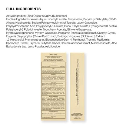 KOOLSOL Mineral Invisible Korean Centella Face Sunscreen SPF 50+ | No White Cast, Reef Safe, Non-Greasy for Sensitive Skin with Aloe, Niacinamide & Panthenol | 50mL Travel Safe Avelisse