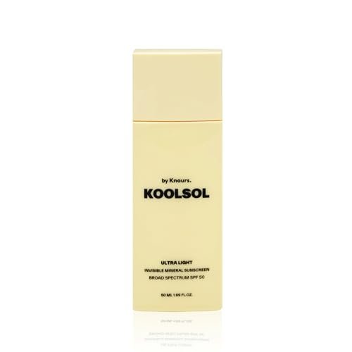 KOOLSOL Mineral Invisible Korean Centella Face Sunscreen SPF 50+ | No White Cast, Reef Safe, Non-Greasy for Sensitive Skin with Aloe, Niacinamide & Panthenol | 50mL Travel Safe Avelisse