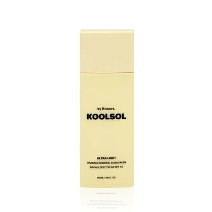 KOOLSOL Mineral Invisible Korean Centella Face Sunscreen SPF 50+ | No White Cast, Reef Safe, Non-Greasy for Sensitive Skin with Aloe, Niacinamide & Panthenol | 50mL Travel Safe Avelisse