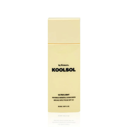 KOOLSOL Mineral Invisible Korean Centella Face Sunscreen SPF 50+ | No White Cast, Reef Safe, Non-Greasy for Sensitive Skin with Aloe, Niacinamide & Panthenol | 50mL Travel Safe Avelisse