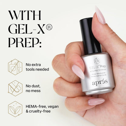 APRÉS Gel-X Prep Acid-Free Tip Primer 15 ml – Nail Tip Etching Prep for Improved Adhesion