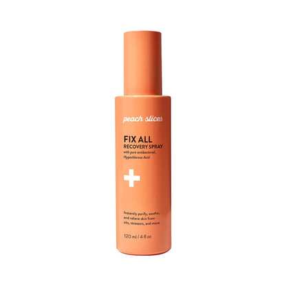 Peach Slices Fix All Recovery Spray - Hypochlorous Acid Face Mist for Acne, Redness, and Stressed Skin - Vegan & Cruelty-Free Korean Skincare (4 oz)