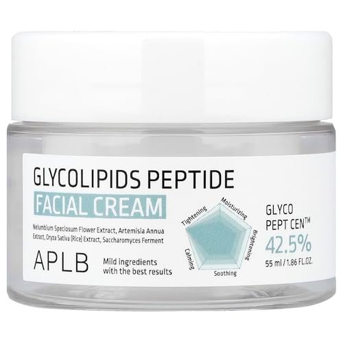 APLB Glycolipids Peptide Facial Cream – GLYCO PEPT CEN™ 42.5% – Korean Anti-Aging & Deep Hydration Moisturizer (1.86 Fl Oz) - görsel 2