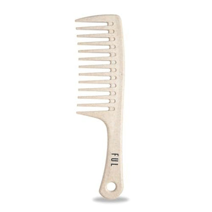 FUL Wide Tooth Comb for Curly, Afro, and Wavy Hair - Gentle Detangling Comb for Women and Men - Ideal Shower Comb for Styling
