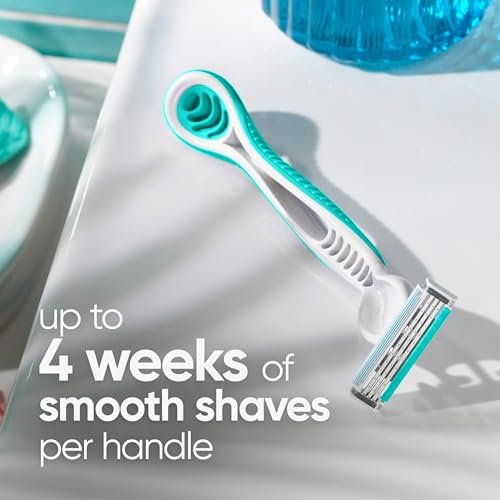 Gillette Venus Simply 3 Sensitive Disposable Razors for Women, 12 Count, White & Turquoise - görsel 8