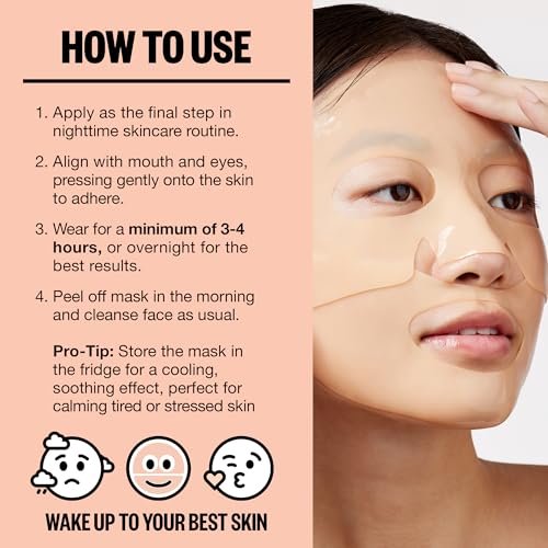 PEACE OUT Overnight Bio-Collagen Recovery Mask – Vegan Collagen & Hyaluronic Acid Sheet Mask for Deep Hydration (1 Count) - görsel 10