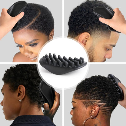 Twist Styler Brush for Black Men - Premium Durable Washable Hair Sponge for Curls, Afro 4C Hair & Coiled Textures - Ergonomic Grip Home Styling Essential Hair Brush for Men & Barbers Avelisse