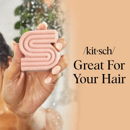 Kitsch Argan Oil Shampoo Bar for Hair Growth – Repairing & Moisturizing Shampoo for Women & Men – Paraben, Phthalates, Silicone & Sulfate Free – Made in USA, 3.2 oz