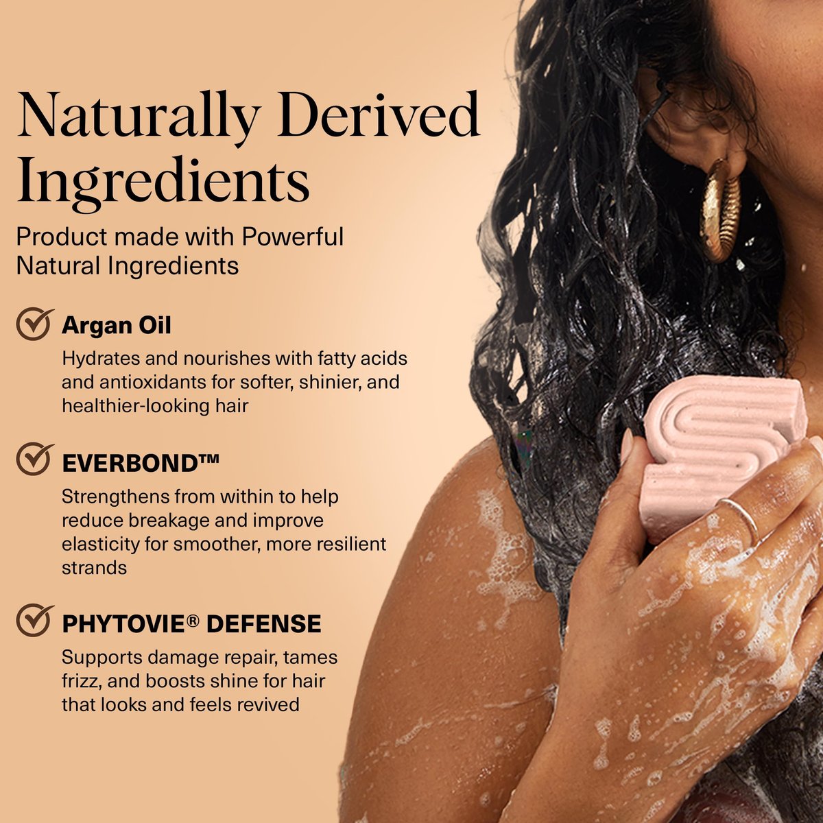Kitsch Argan Oil Shampoo Bar for Hair Growth – Repairing & Moisturizing Shampoo for Women & Men – Paraben, Phthalates, Silicone & Sulfate Free – Made in USA, 3.2 oz - görsel 6