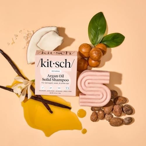 Kitsch Argan Oil Shampoo Bar for Hair Growth – Repairing & Moisturizing Shampoo for Women & Men – Paraben, Phthalates, Silicone & Sulfate Free – Made in USA, 3.2 oz - görsel 17