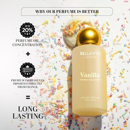Bellavita Luxury Vanilla Eau de Parfum - 100 ml | Gourmet Coconut & Vanilla Unisex Fragrance for Men and Women - görsel 7