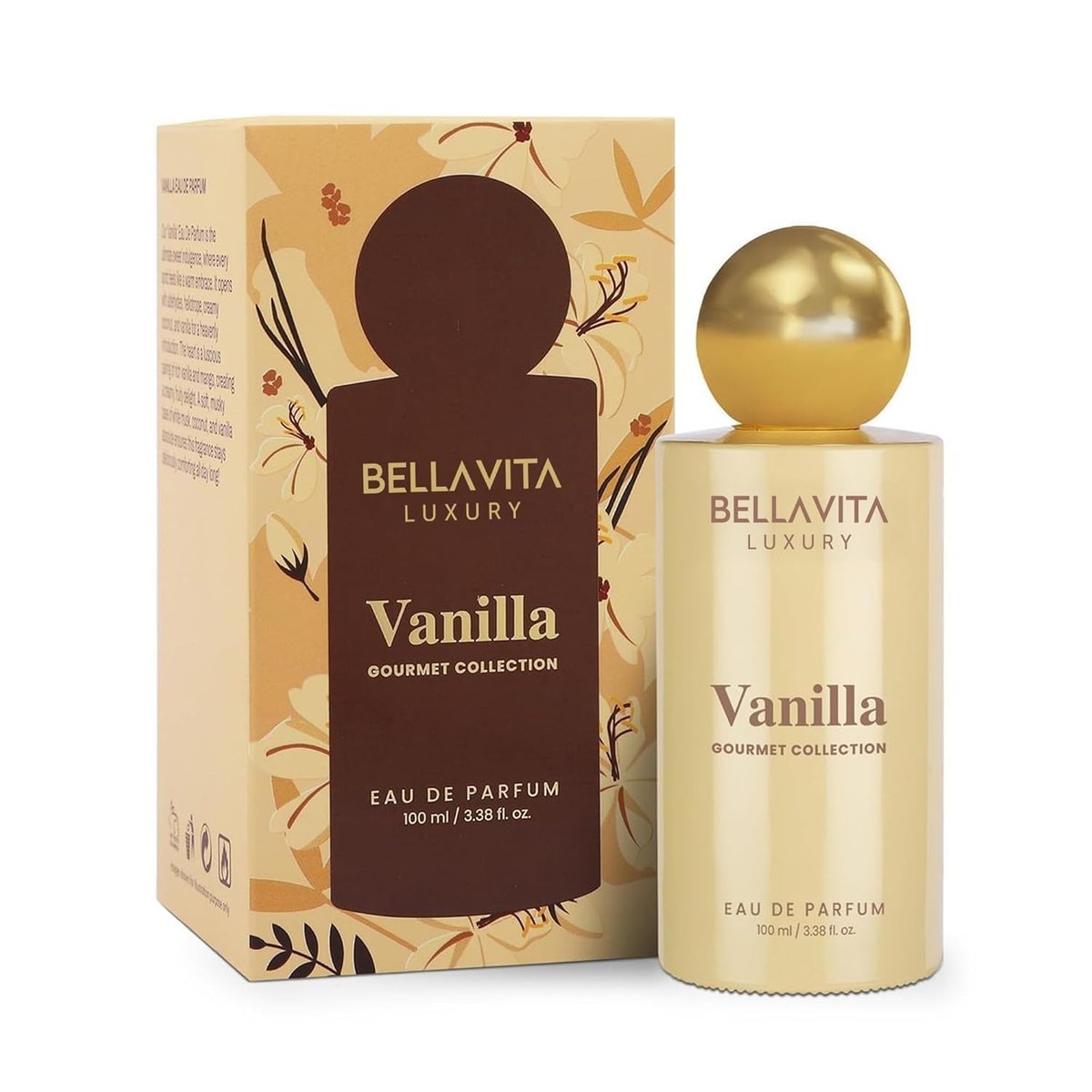 Bellavita Luxury Vanilla Eau de Parfum - 100 ml | Gourmet Coconut & Vanilla Unisex Fragrance for Men and Women - görsel 2