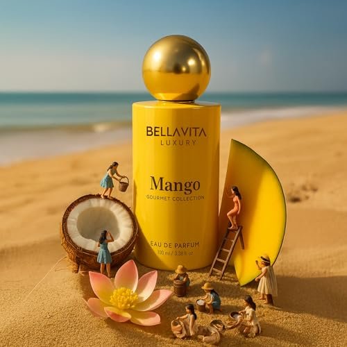 Bellavita Luxury Mango Eau de Parfum | 100 ml (3.4 fl.oz.) | Gourmet Unisex Fragrance with Mango, Ylang, and Siam Benzoin Notes - görsel 12