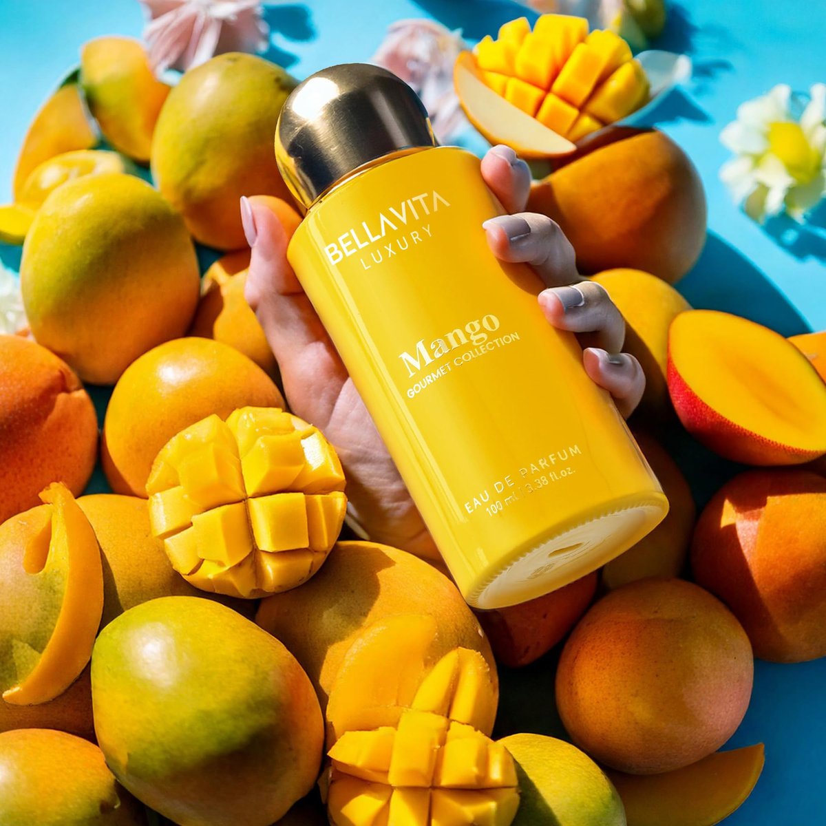 Bellavita Luxury Mango Eau de Parfum | 100 ml (3.4 fl.oz.) | Gourmet Unisex Fragrance with Mango, Ylang, and Siam Benzoin Notes - görsel 7