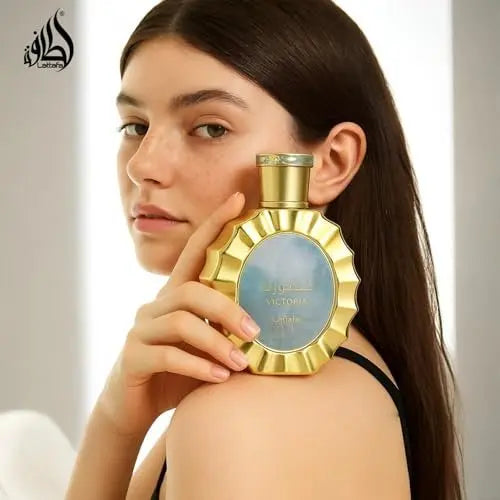 Lattafa Victoria for Women Eau de Parfum Spray, 3.4 oz / 100 ml - Golden Fragrance Avelisse