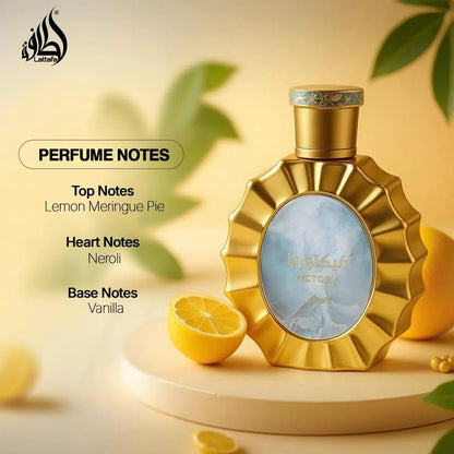 Lattafa Victoria for Women Eau de Parfum Spray, 3.4 oz / 100 ml - Golden Fragrance Avelisse