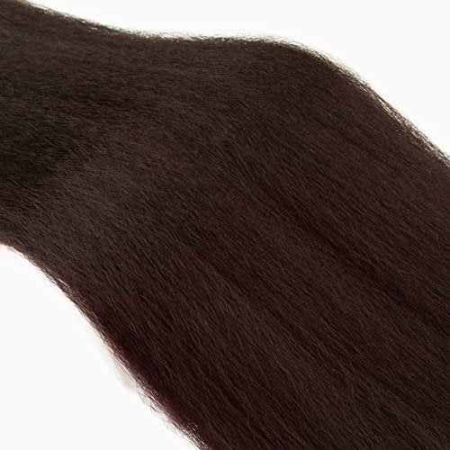 HrceYocr #4 Brown Yaki Straight Human Hair Bundles 24 26 28 Inch – Unprocessed Brazilian Virgin Hair Weave 3 Bundle Pack (50g/Bundle) - görsel 10