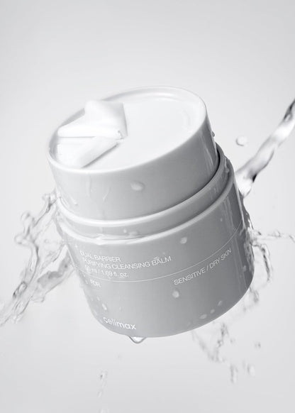 celimax Dual Barrier Purifying Cleansing Balm with Ceramides - Waterproof Makeup Remover & Pore Cleansing Daily Cleanser, 50ml