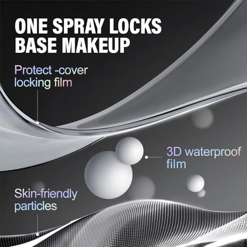 CARSLAN Black Magnet Liquid Powder Makeup Setting Spray – 16H Long-Lasting Oil Control & Waterproof Finish, 3.4 Fl Oz Avelisse