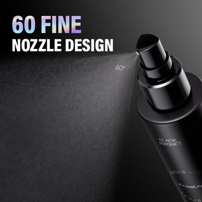 CARSLAN Black Magnet Liquid Powder Makeup Setting Spray – 16H Long-Lasting Oil Control & Waterproof Finish, 3.4 Fl Oz Avelisse
