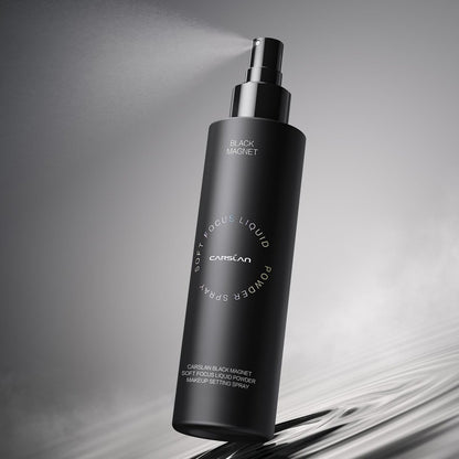 CARSLAN Black Magnet Liquid Powder Makeup Setting Spray – 16H Long-Lasting Oil Control & Waterproof Finish, 3.4 Fl Oz Avelisse