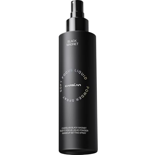 CARSLAN Black Magnet Liquid Powder Makeup Setting Spray – 16H Long-Lasting Oil Control & Waterproof Finish, 3.4 Fl Oz Avelisse