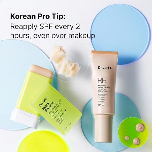 Dr.Jart+ Every Sun Day Invisible Korean Priming Sunscreen Stick SPF 40 with Hyaluronic Acid - Travel Size 0.67 oz Avelisse