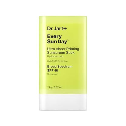 Dr.Jart+ Every Sun Day Invisible Korean Priming Sunscreen Stick SPF 40 with Hyaluronic Acid - Travel Size 0.67 oz Avelisse