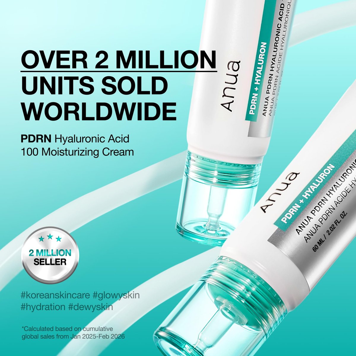 Anua PDRN Hyaluronic Acid 100 Moisturizing Cream – Lightweight Non-Greasy Hydrating Face Moisturizer with Salmon DNA for Glass Skin | Korean Skincare (2.02 fl oz) Avelisse